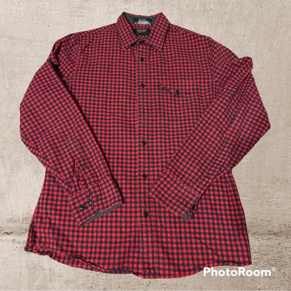 Nordstrom Other - EUC Nordstrom Men’s Shop Red & Blue Checkered Flannel Button Down Size Medium